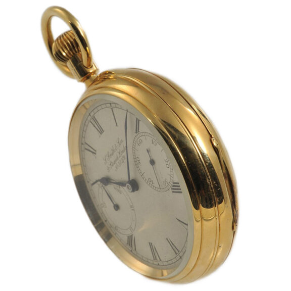 English gold precision minute tourbillon watch Circa 1910 English gold precision minute tourbillon watch Circa 1910