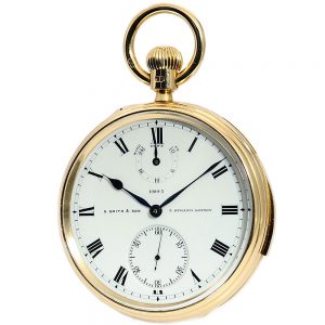 English minute repeater with one minute tourbillon Circa 1899