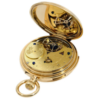 English minute repeater with one minute tourbillon Circa 1899