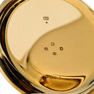 English minute repeater with one minute tourbillon Circa 1899