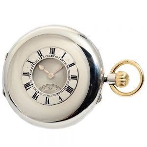 Rare English platinum gold half hunter cased lever Circa 1912