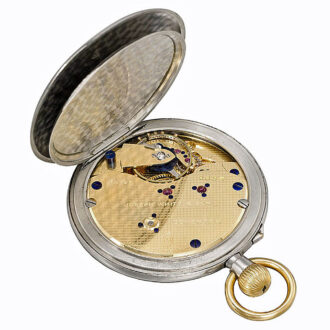 Rare English platinum gold half hunting cased lever Circa 1912