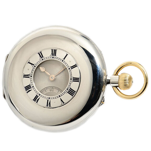 Rare English platinum gold half hunter cased lever Circa 1912