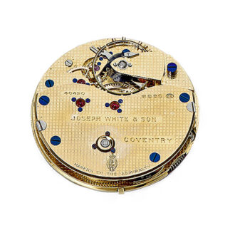 English watch bearing a solid 18-carat gold movement Circa 1921
