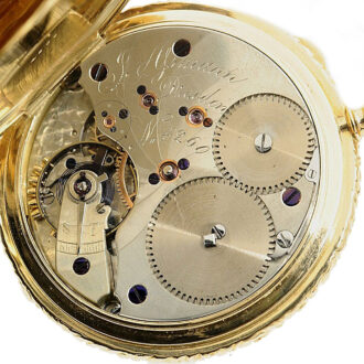 AD8708-(10) German heavy magnificent Glashütte pocket watch Circa 1874