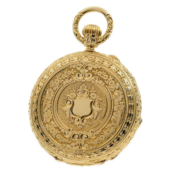 AD8708-(3) German heavy magnificent Glashütte pocket watch Circa 1874