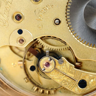 Rare German gold hunting cased pocket watch Circa 1887