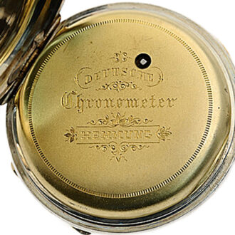 German silver watch with chronometer escapement Circa 1820