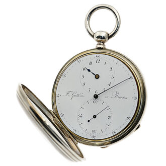 German silver watch with chronometer escapement Circa 1820