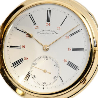 German 18 carat gold Glashütte pocket watch Circa 1925
