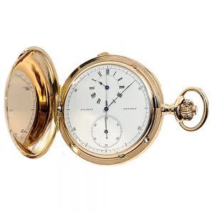 German gold chronograph with regulator dial circa 1868