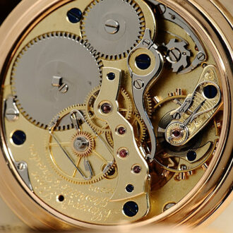 German gold doctor's watch with jumping seconds Circa 1905
