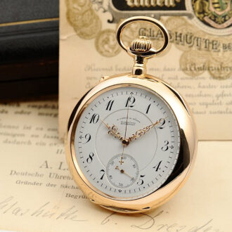 German gold doctor's watch with jumping seconds Circa 1905