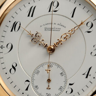 German gold doctor's watch with jumping seconds Circa 1905