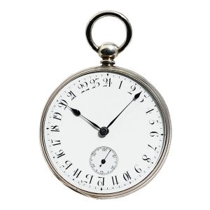 German Glashütte watch with 24 hour indication Circa 1865