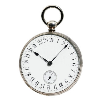 German Glashütte watch with 24 hour indication Circa 1865
