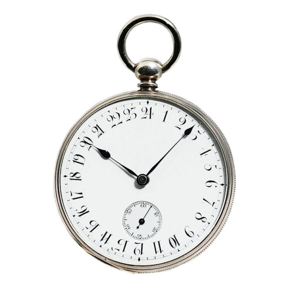 German Glashütte watch with 24 hour indication Circa 1865