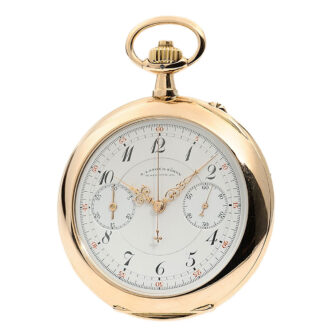 German gold chronograph manufactured in quality 1A Circa 1910