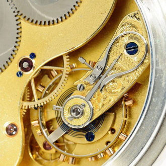 German silver Glashütte Ankerchronometer watch Circa 1900