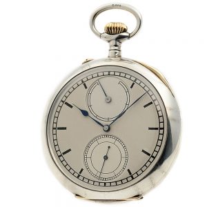 Silver German Glashütte precision chronometer Circa 1926