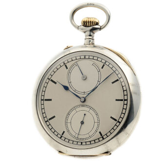 Silver German Glashütte precision chronometer Circa 1926