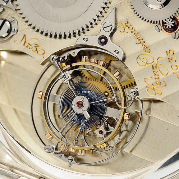 German one minute tourbillon with power reserve Circa 1933 German one minute tourbillon with power reserve Circa 1933