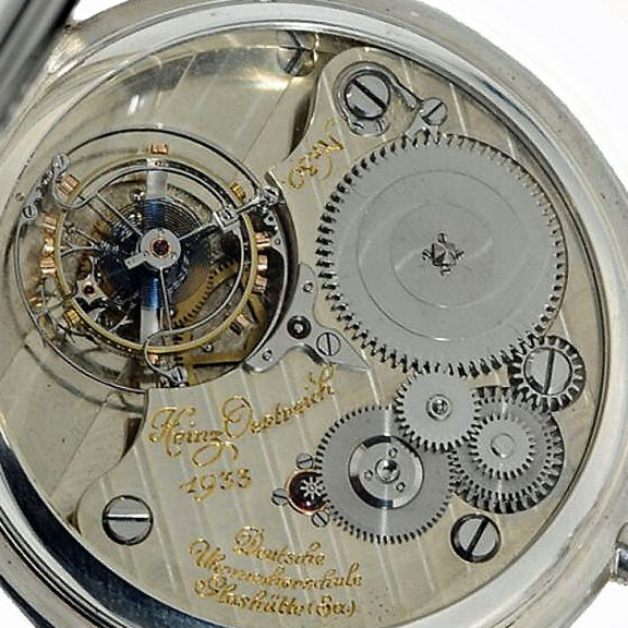 German one minute tourbillon with power reserve Circa 1933 German one minute tourbillon with power reserve Circa 1933