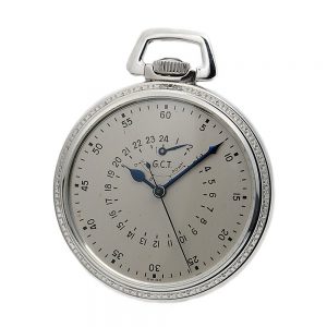 Swiss navigation deck watch with centre seconds Circa 1940