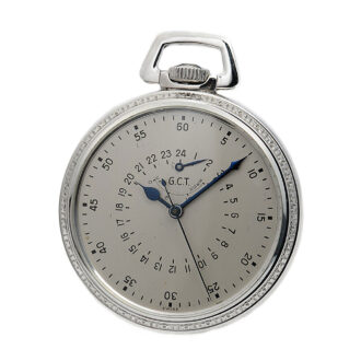Swiss navigation deck watch with centre seconds Circa 1940