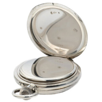Danish silver astronomical keyless lever deck watch Circa 1910