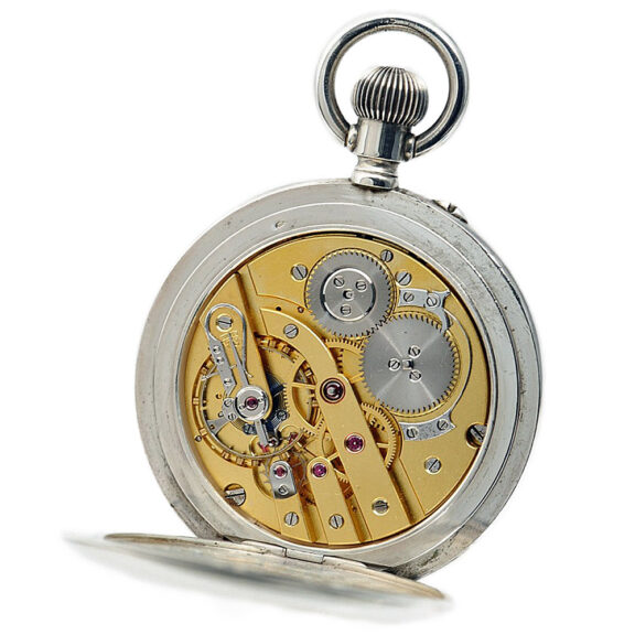 Danish silver astronomical keyless lever deck watch Circa 1910 Danish silver astronomical keyless lever deck watch Circa 1910