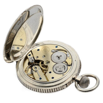 Swiss silver deck watch with 40h power reserve Circa 1908