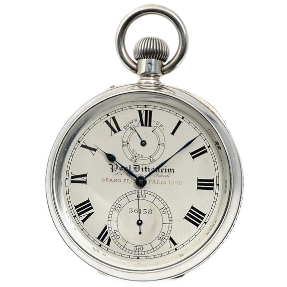 Swiss silver deck watch with 40h power reserve Circa 1908