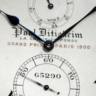 Swiss deck watch with 52h power reserve indicator Circa 1924