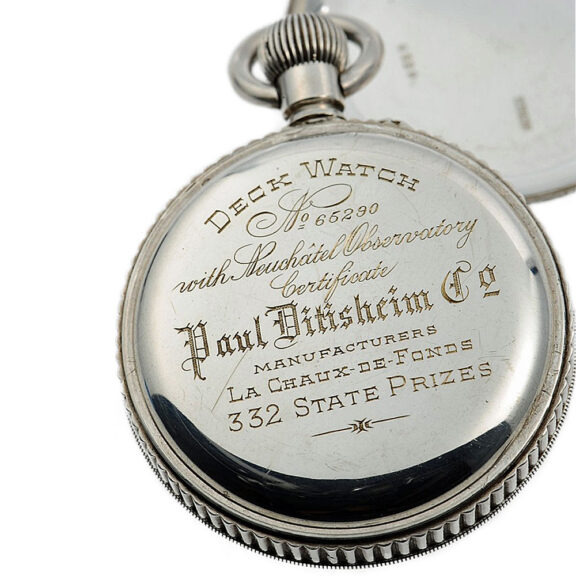 Swiss deck watch with 52h power reserve indicator Circa 1924 Swiss deck watch with 52h power reserve indicator Circa 1924