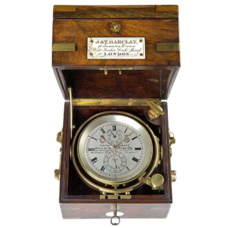 English 56-hour power reserve ship’s chronometer Circa 1893