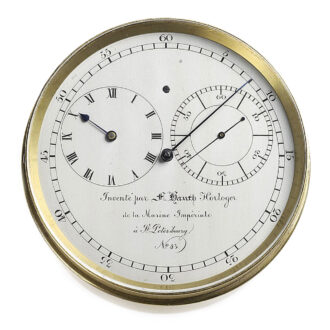 Russian eight days power reserve ship's chronometer Circa 1850 Russian eight days power reserve ship's chronometer Circa 1850