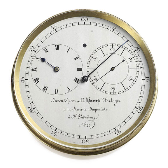 Russian eight days power reserve ship's chronometer Circa 1850 Russian eight days power reserve ship's chronometer Circa 1850