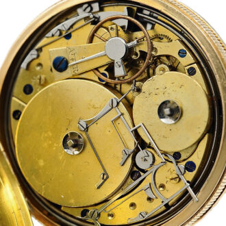 Swiss repeating pocket watch with musical movement Circa 1830