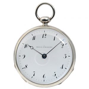 Rare Danish pocket watch with cylinder escapement Circa 1852