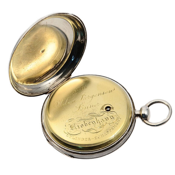 Rare Danish pocket watch with cylinder escapement Circa 1852 Rare Danish pocket watch with cylinder escapement Circa 1852