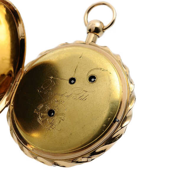 Rare Swiss gold quarter repeating musical watch Circa 1830 Rare Swiss gold quarter repeating musical watch Circa 1830