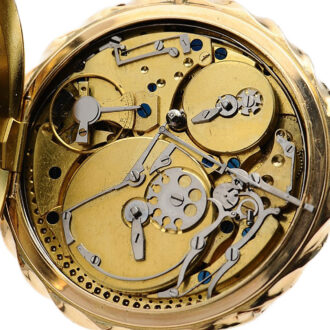 Rare Swiss gold quarter repeating musical watch Circa 1830 Rare Swiss gold quarter repeating musical watch Circa 1830