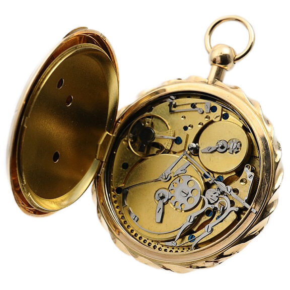 Rare Swiss gold quarter repeating musical watch Circa 1830 Rare Swiss gold quarter repeating musical watch Circa 1830
