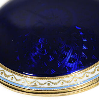 Fine English gold enamel verge pocket watch Circa 1820