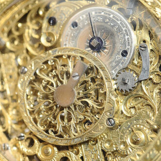 French gold skeletonized quarter repeater Circa 1820