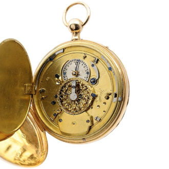 Swiss rare repeater with concealed erotic automaton Circa 1810