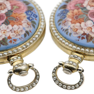 Swiss rare pair of pocket watches for the Chinese market Circa 1880
