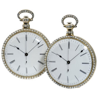 Swiss rare pair of pocket watches for the Chinese market Circa 1880