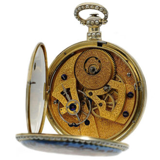 Swiss rare pair of pocket watches for the Chinese market Circa 1880
